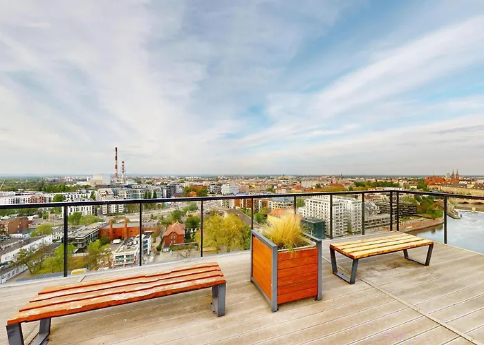 Sikorskiego 3a Twin Tower - Panoramic Terrace - 3room Apartment Breslau